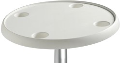 Table materiau composite rond blanc 610 mm 